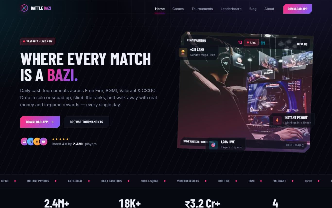 Battle Bazi - Startup project