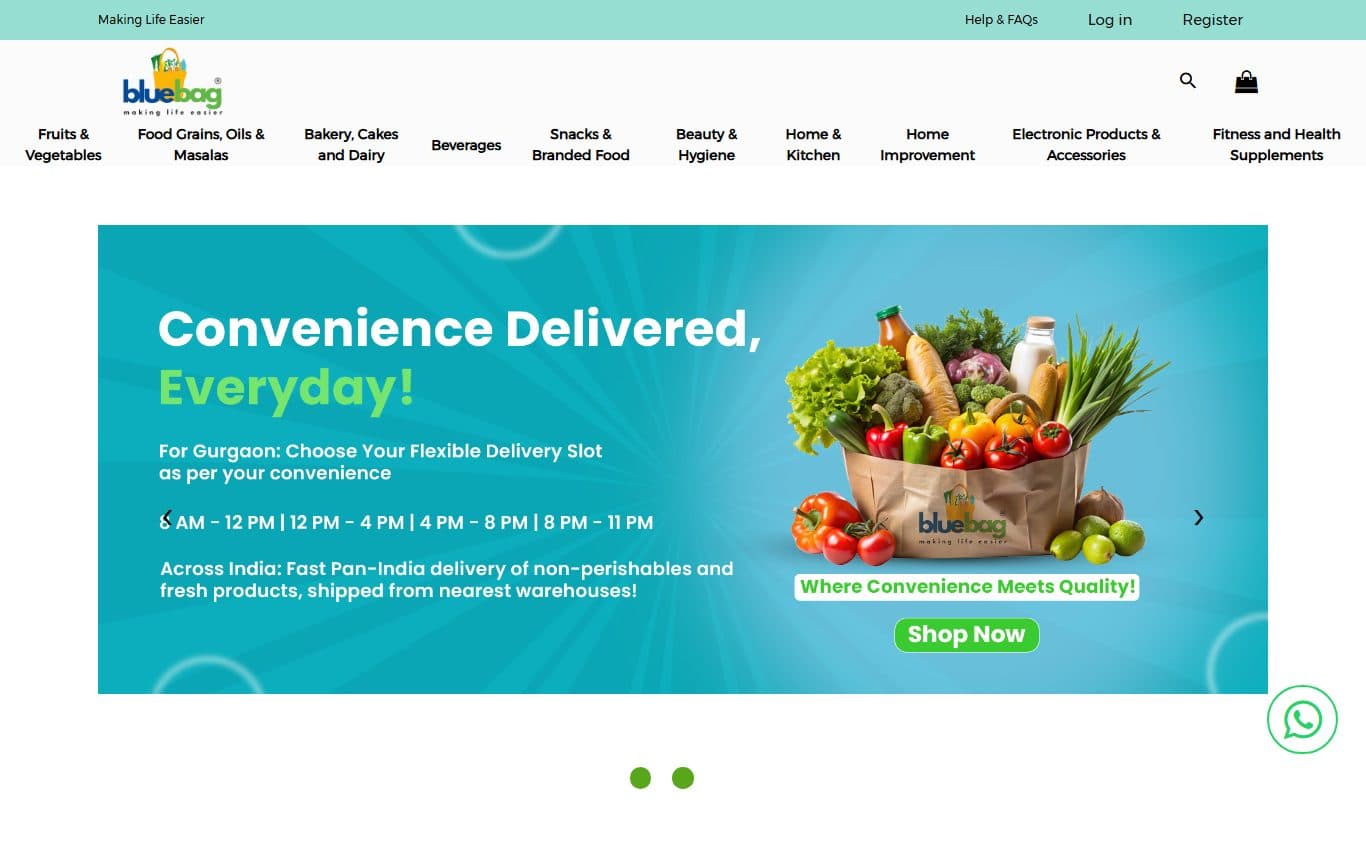Bluebag - E-commerce project