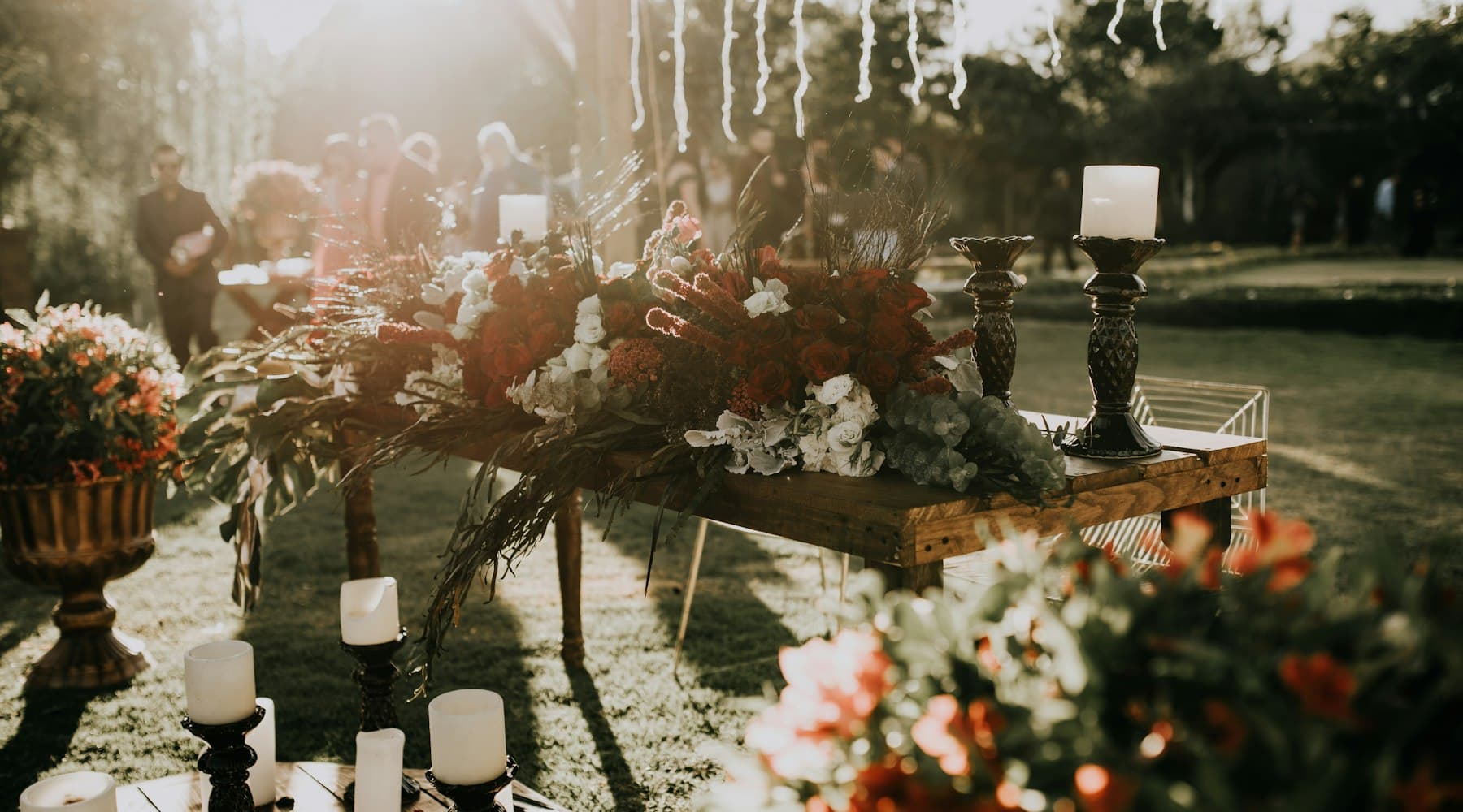 Romantic wedding ceremony