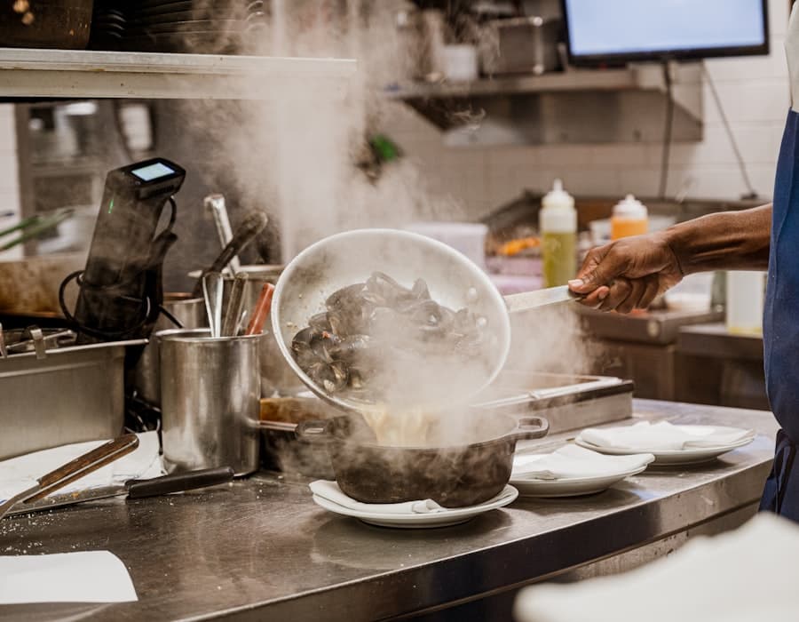 Chef Arjun Mehta in the Urban Bistro kitchen