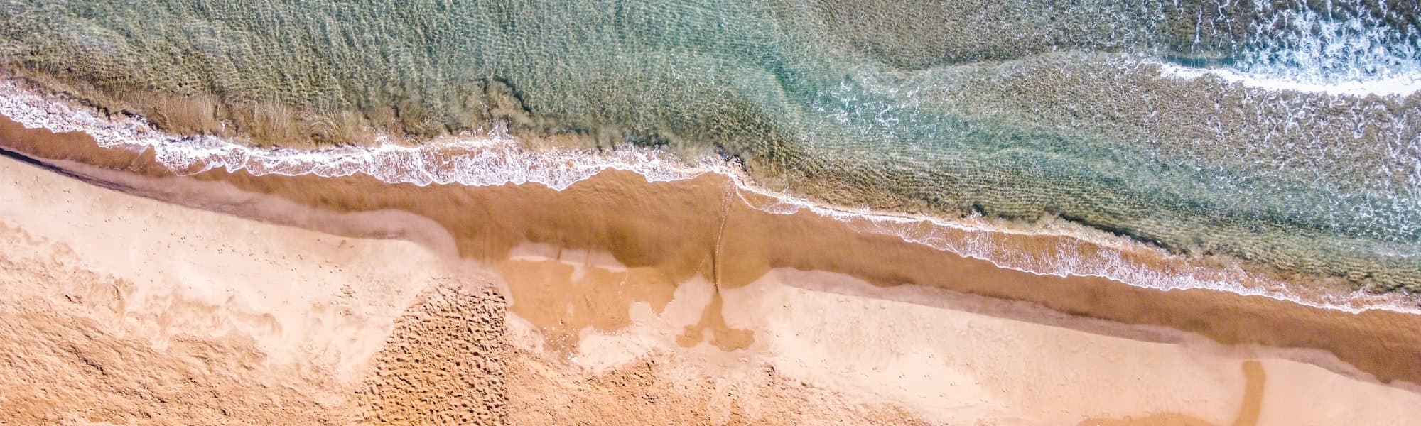 Aerial coastline