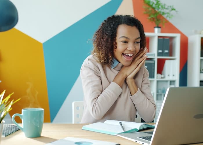 Student achieving career outcomes