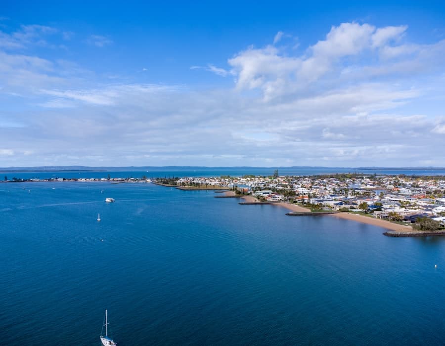 Coastal community aerial